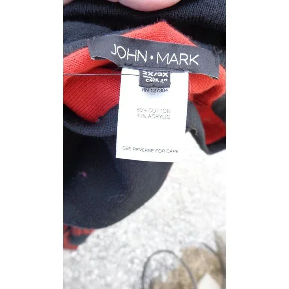 John Mark Rust Black Pullover Poncho W Extra Scarf Platinum 2X 3X NWT $129 - Picture 4 of 13